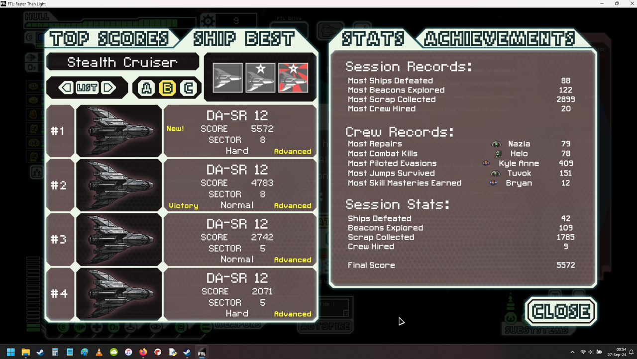 WA 140f AE Hard Stealth B Ship Best FAIL s8 Didn t get to base in time