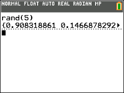 Generate n Random Numbers between 0 and 1