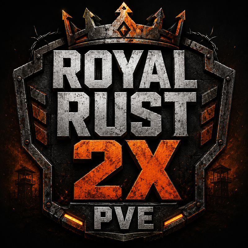 Royal Rust PVE 2X Quest|Skinbox|Skilltree|Events|Shop|Kits|RP logo