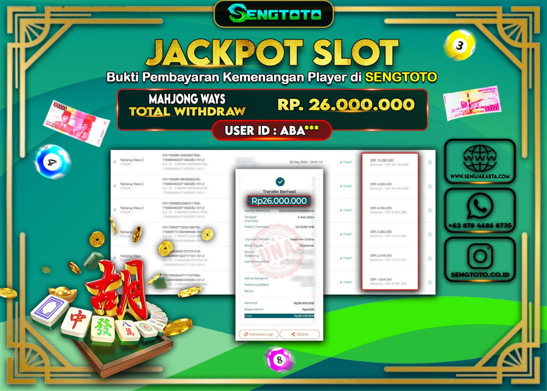 BUKTI PEMBAYARAN SLOT MAHJONG WAYS