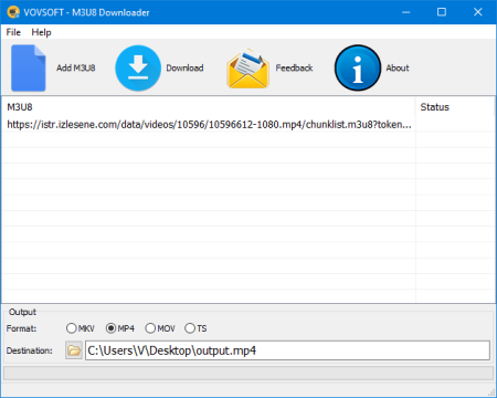 VovSoft M3U8 Downloader 2.0