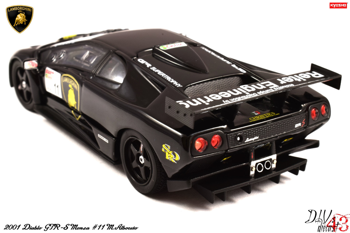 Diablo GTR-S Monza #11 M.Alboreto Black Kyosho (3)