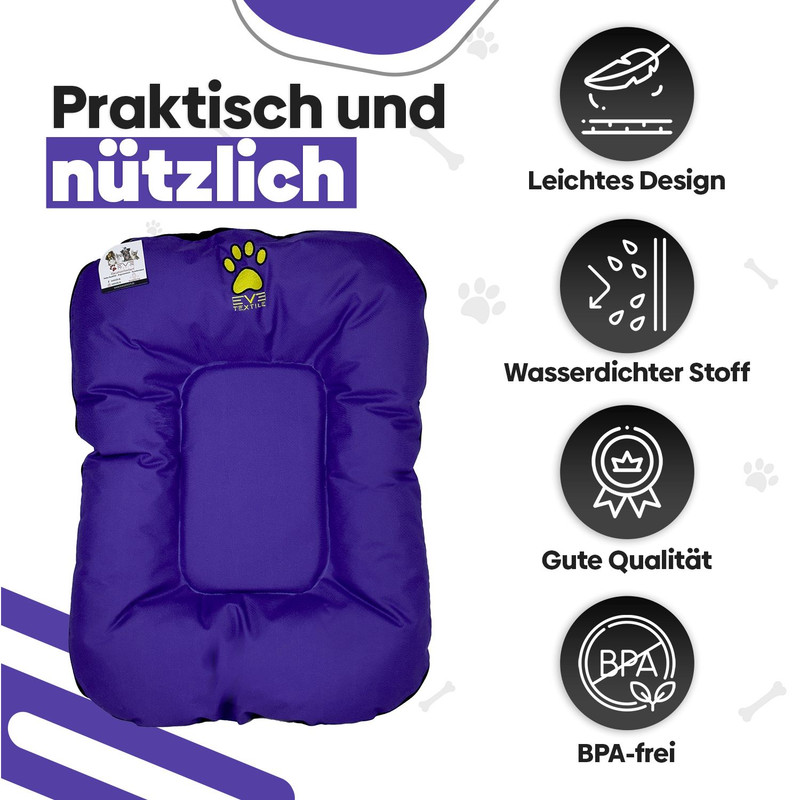 EVE Textile® cama para mascotas cama para perros cama para gatos cesta para perros cesta para gatos estera pequeña - Imagen 15 de 22