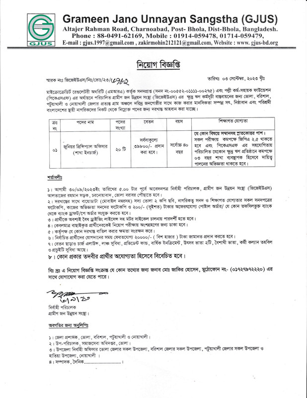Grameen-Jano-Unnayan-Sangstha-GJUS-Job-Circular-2023-PDF