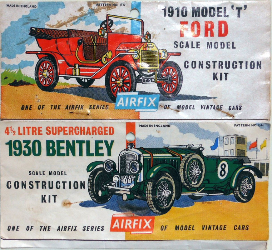 Airfix 32 1910 Ford Model T (1337) 1930 Bentley (1344)
