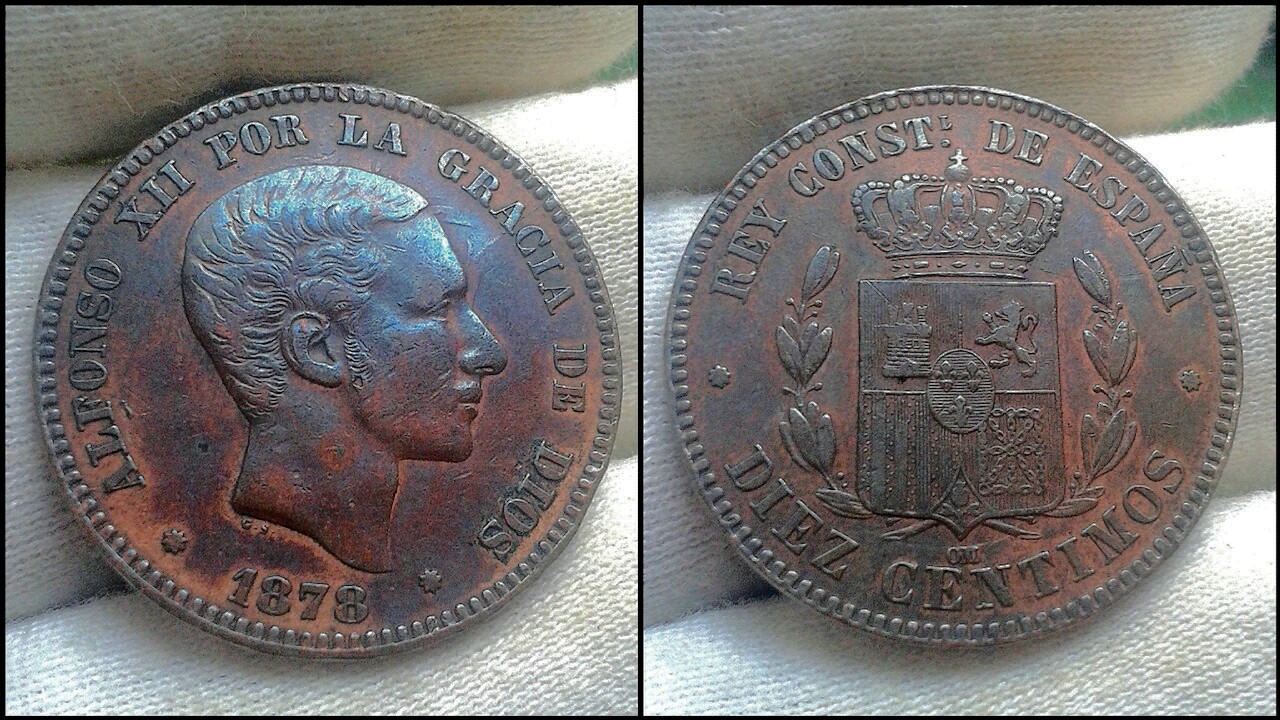10 Céntimos de 1878. Barcelona. Alfonso XII. IMG-20230108-223815