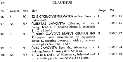 As de Claudio I. Minerva. Acuñación Hispana o Gala 1