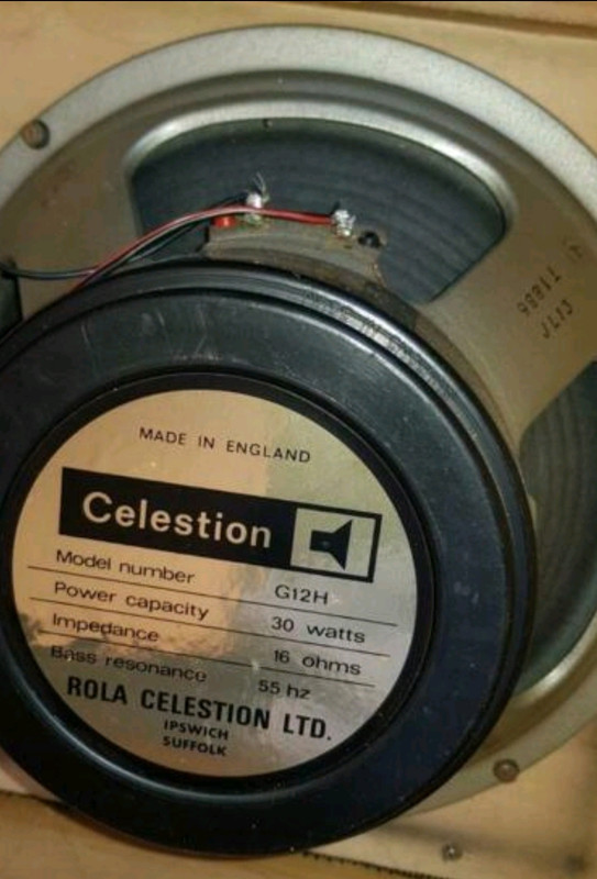 Celestion g12h30 55hz 2025