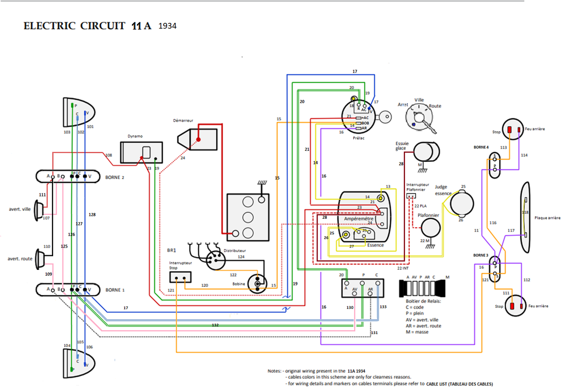 Schema elettrico 11A 1934 dicembre 2018