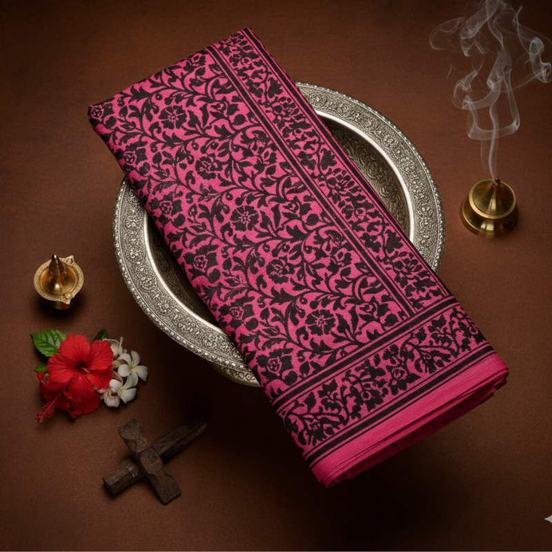 Handcrafted Chanderi Silk Saree | Luxurious, Lightweight & Traditionally Woven Design -15