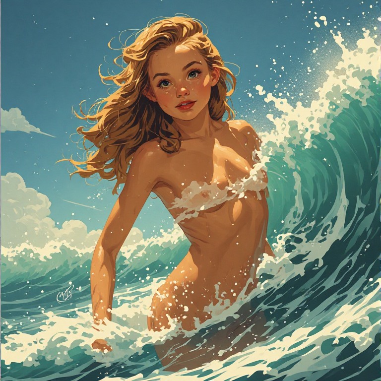 Pin-Up-style-Nakked-Young-Girl-(3)