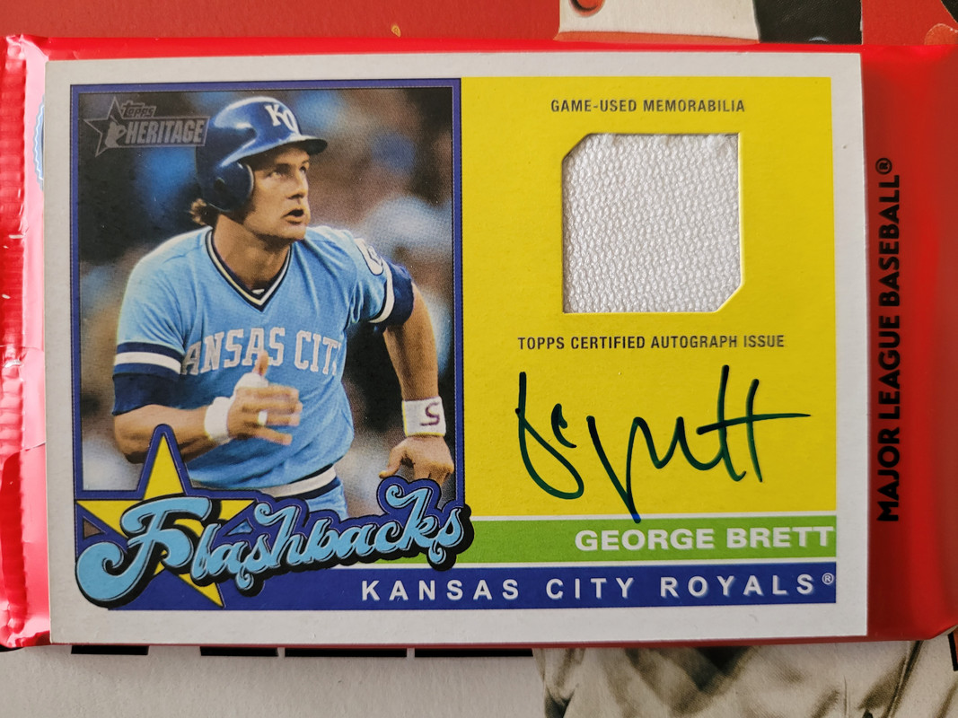 2025 Topps Heritage Flashback Autograph Relic George Brett 25-22-1