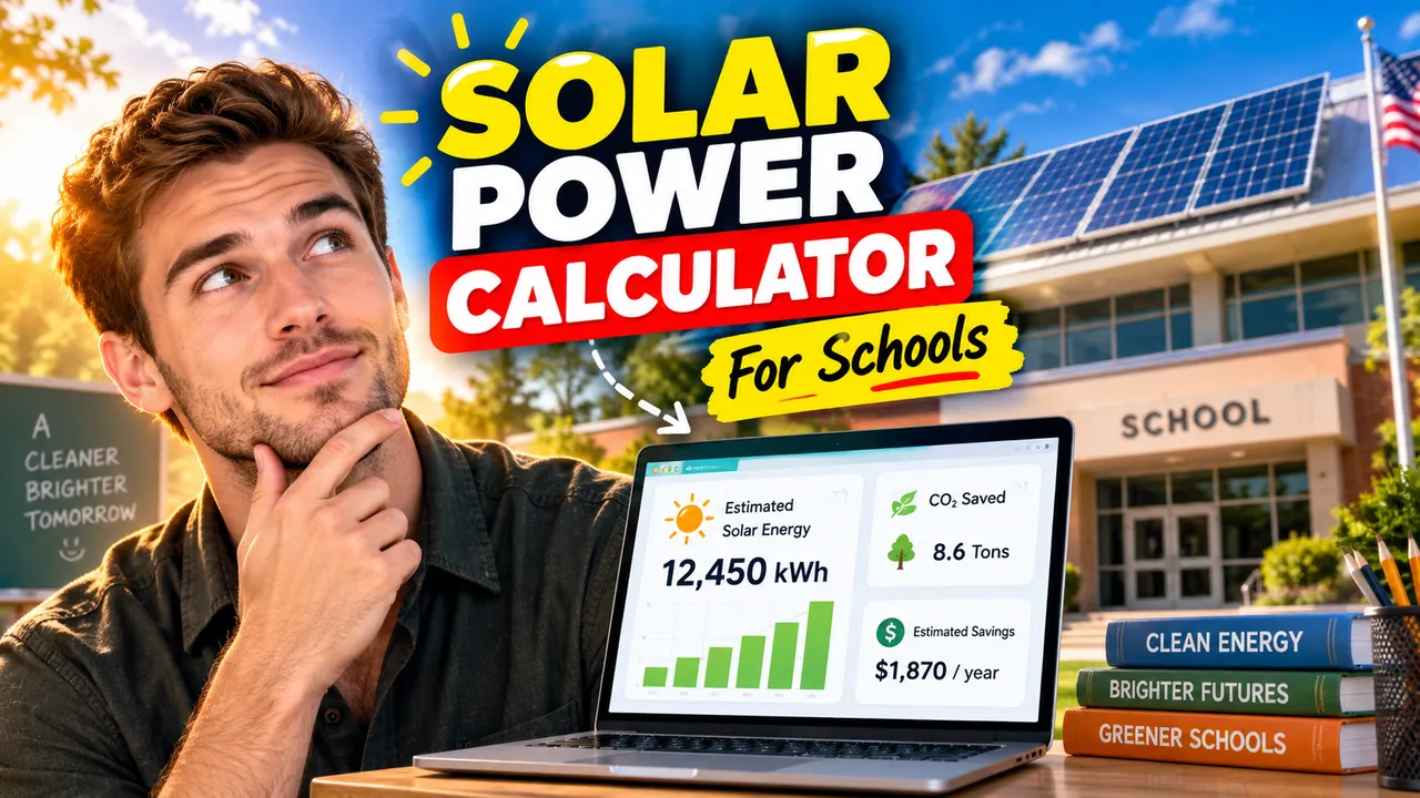 Solar Energy Production Calculator For Schools