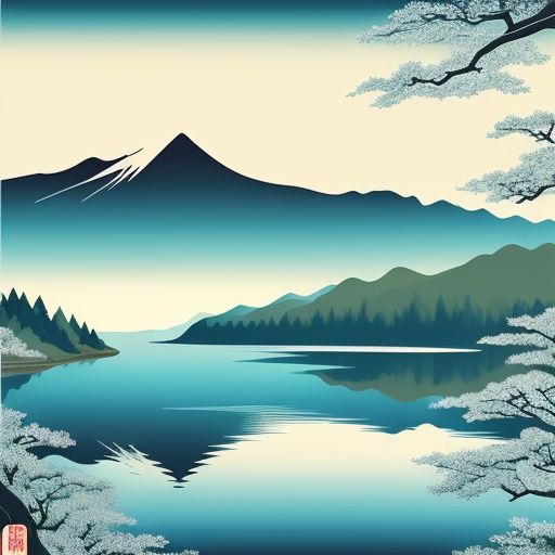 Painting-of-a-lake-with-trees-39
