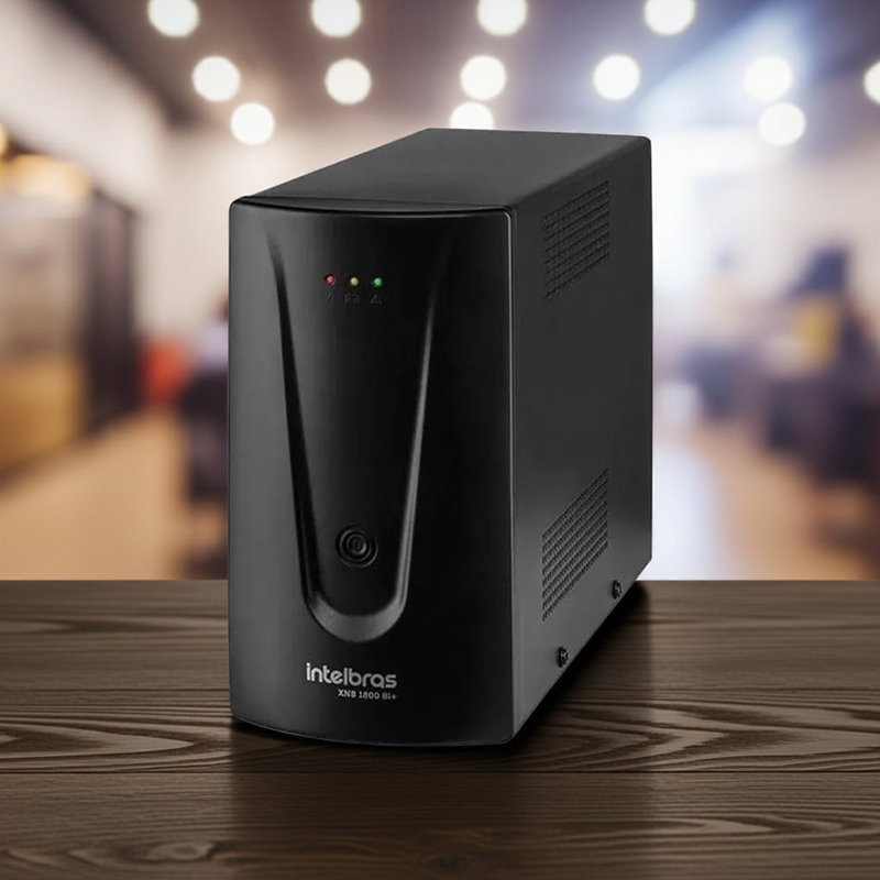 Nobreak Intelbras XNB 1800 em um ambiente de escritório