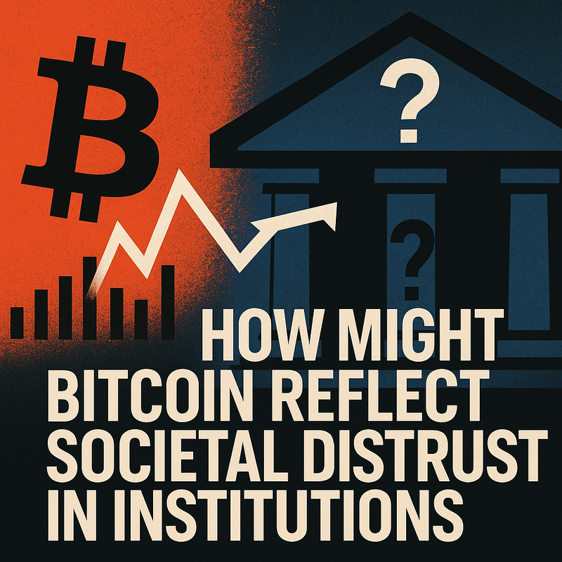 How might Bitcoin reflect societal distrust in institutions