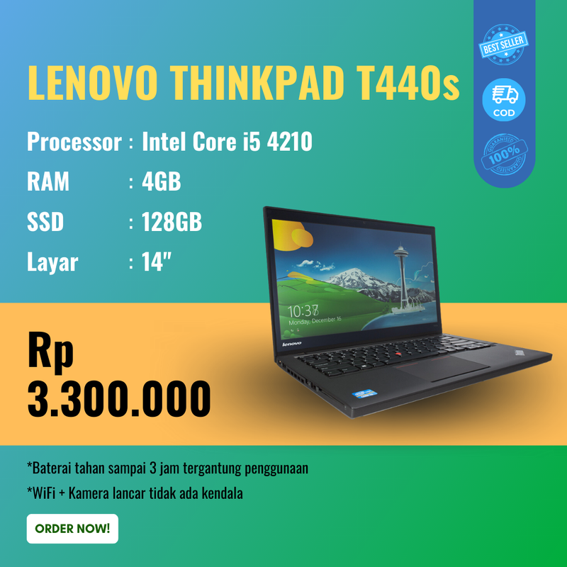 LAPTOP LENOVO THINKPAD T440s LAPTOP LENOVO THINKPAD T440s
