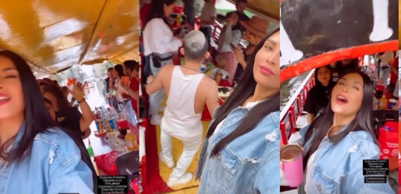 Critican a Kristal Silva por armar fiesta en Xochimilco sin protocolos COVID-19