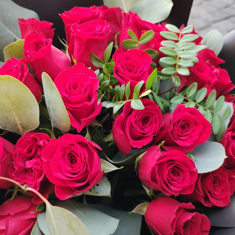 Bukiet czerwonych róż