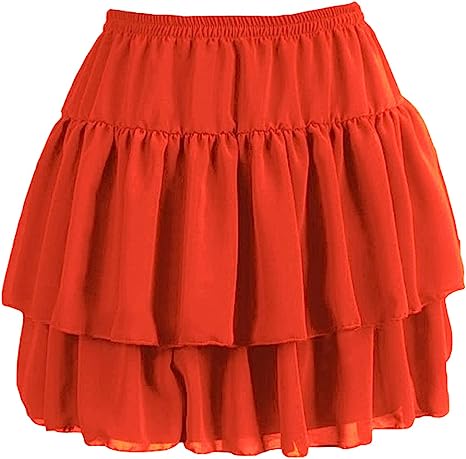 Women's Flared Short Skirts Basic Versatile Pleated Mini Skater Elastic Skirts - Picture 14 of 47