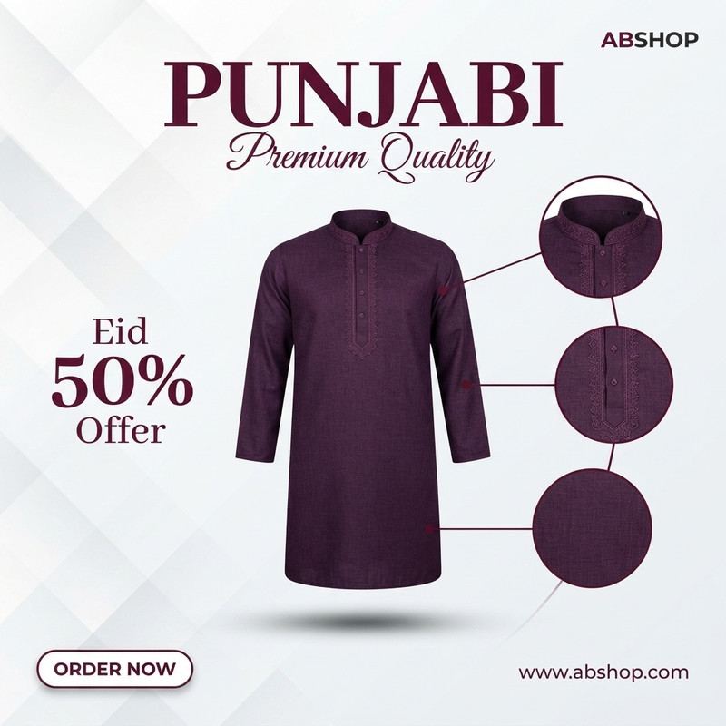 AI-generated example result for the marketing prompt: Premium Eid Collection Punjabi Sale Post by Prompt Craft
