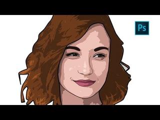 Learn vector face art in photoshop from nothing to everything