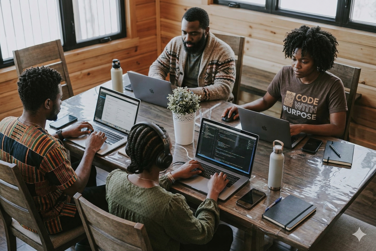 Team working together