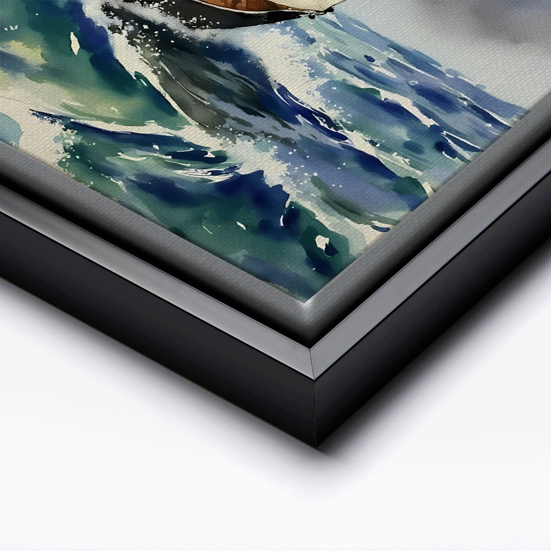 (IP008217C) Sailboat and Storm V10