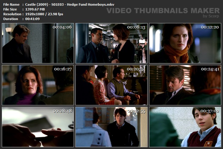 Castle 2009 S01E03 Hedge Fund Homeboys mkv