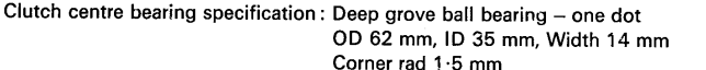 Oil or grease clutch centre bearing?