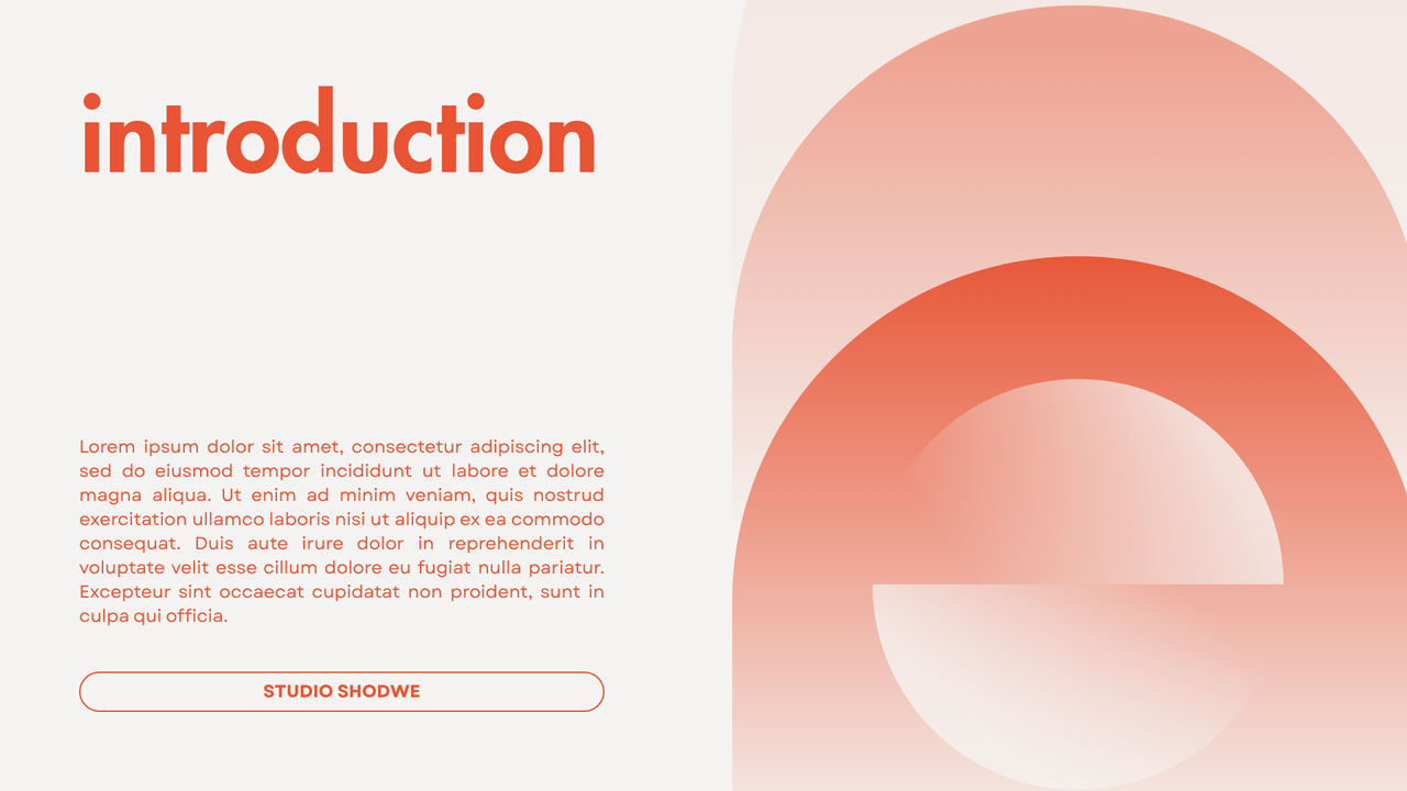 Orange and White Geometric Minimalist Startup Pitch Deck Presentation