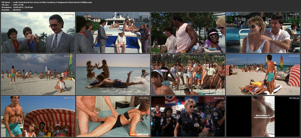 Leslie Easterbrook Sex Scene in Police Academy 5 Assignment Miami Beach (1988)w mp4