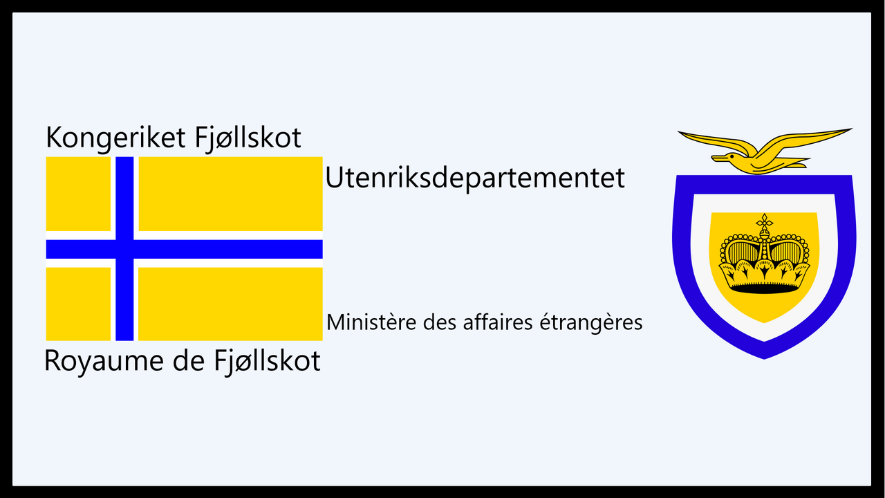 En-tête officiel du Royaume de Fjøllskot