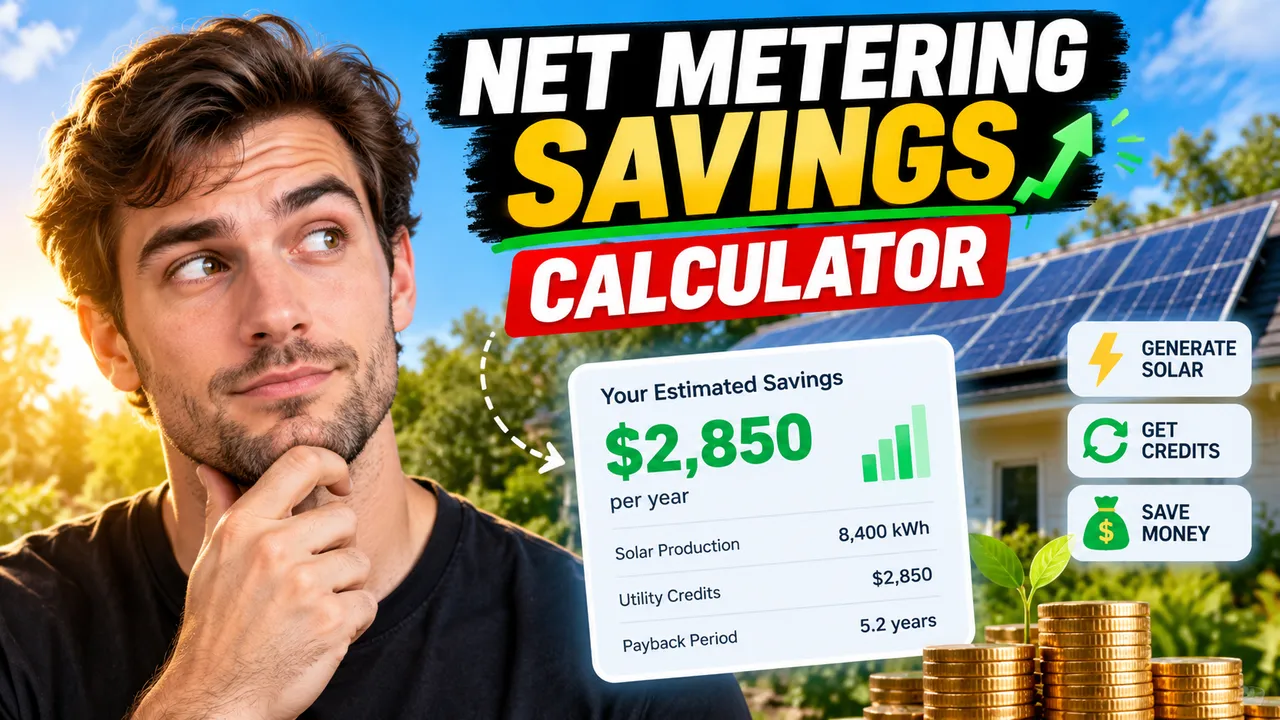 Net Metering Savings Calculator For Solar Estimate