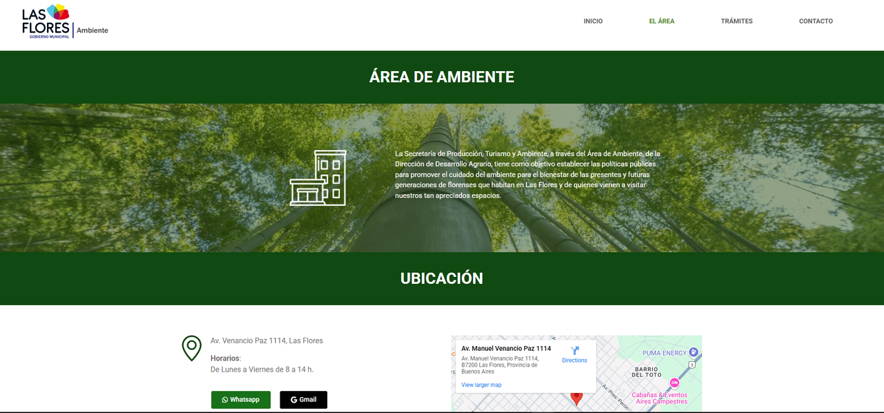 Web Ambiente Las Flores
