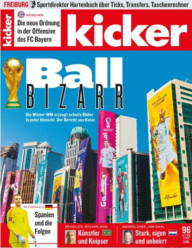 Cover: Kicker Sportmagazin No 96 vom 28  November 2022