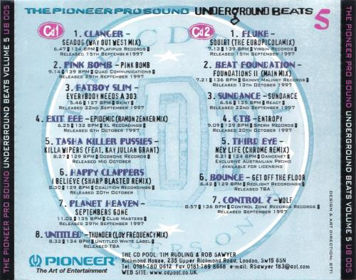 underground - 12/11/2023 - VA – Underground Beats (Volume 5)(2 x CD, Compilation, Limited Edition, Promo)(CD Pool – UB 005)  1997 R-197882-1212861135