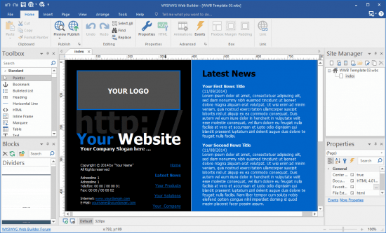 WYSIWYG Web Builder v16.3