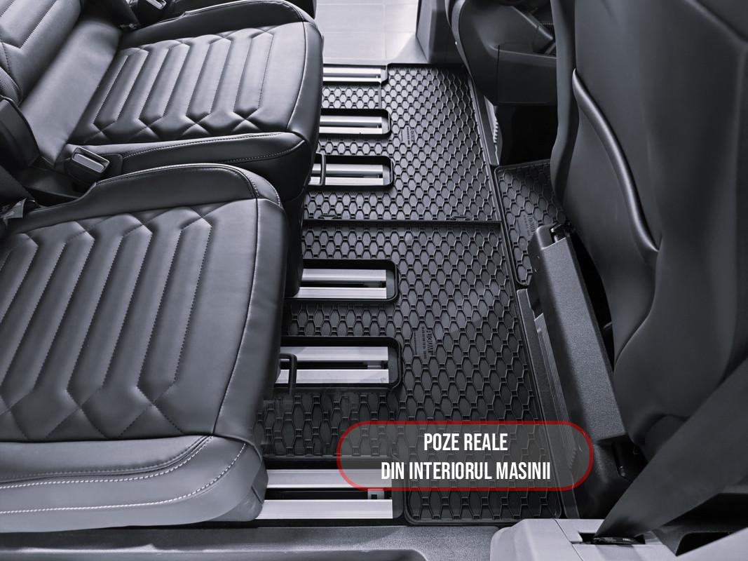 Set 2 covorase Ford Tourneo Custom Randul 2 2024-prezent, din cauciuc 100%, compatibile cu autoturismul FORD Tourneo