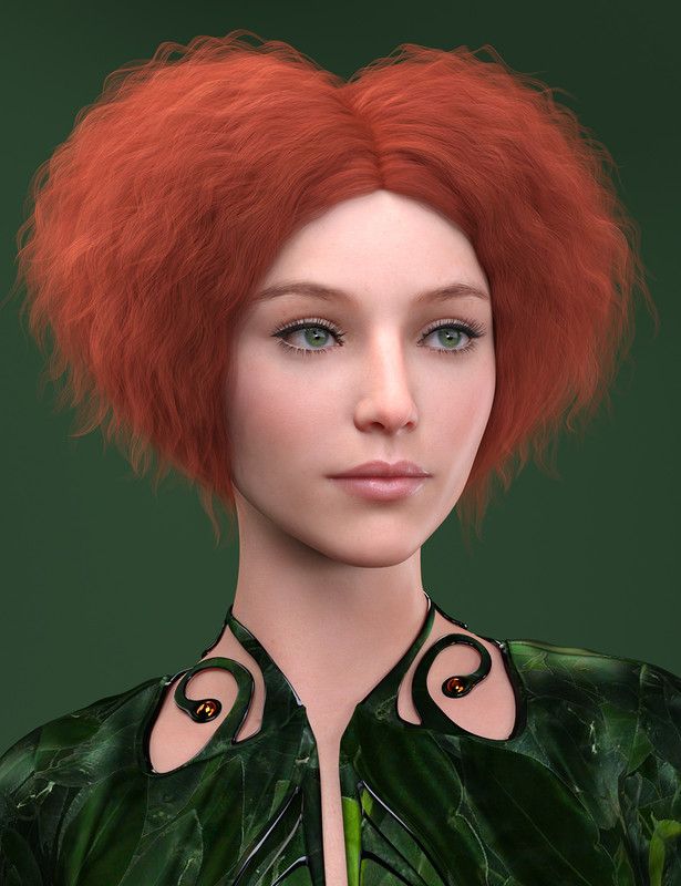 Cordiform Hair for Genesis 8 Female