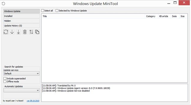 Windows Update MiniTool 18.01.2022