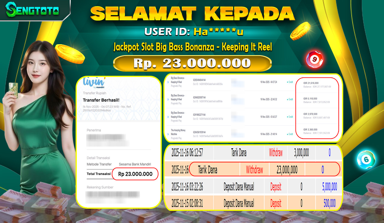 BUKTI PEMBAYARAN SLOT BIG BASS BONANZA - KEEPING IT REEL