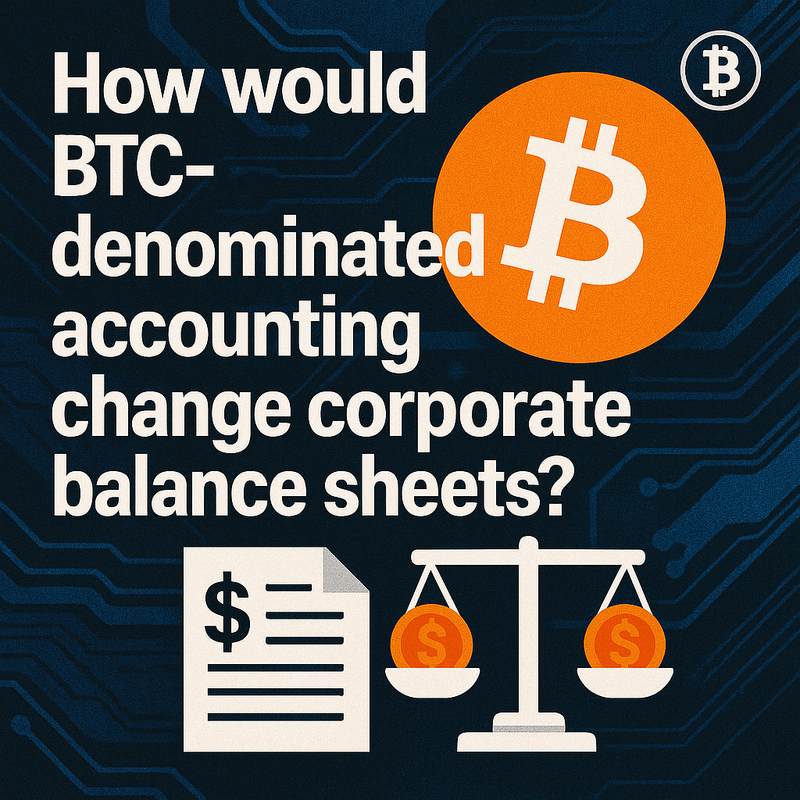 How would BTC-denominated accounting change corporate balance sheets?