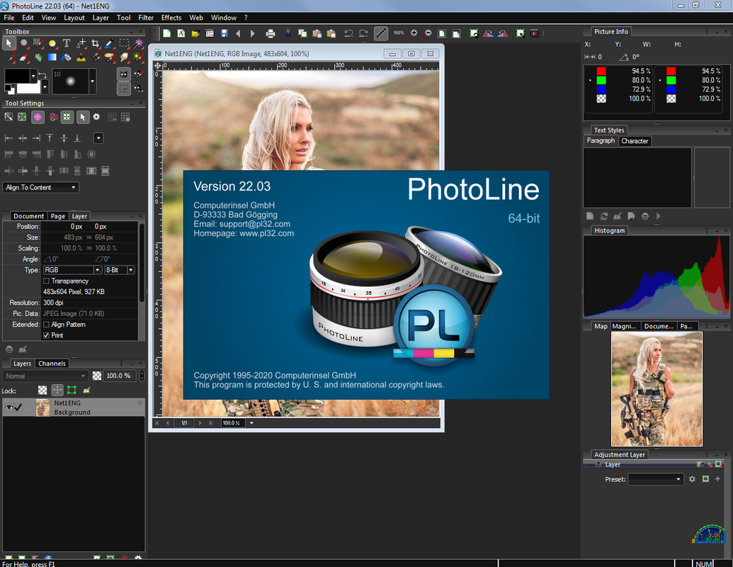PhotoLine 24.00 download the new version for windows