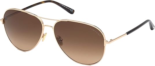 TOM FORD Clark FT0823 28F Aviator Gold/brown Gradient  display picture 2