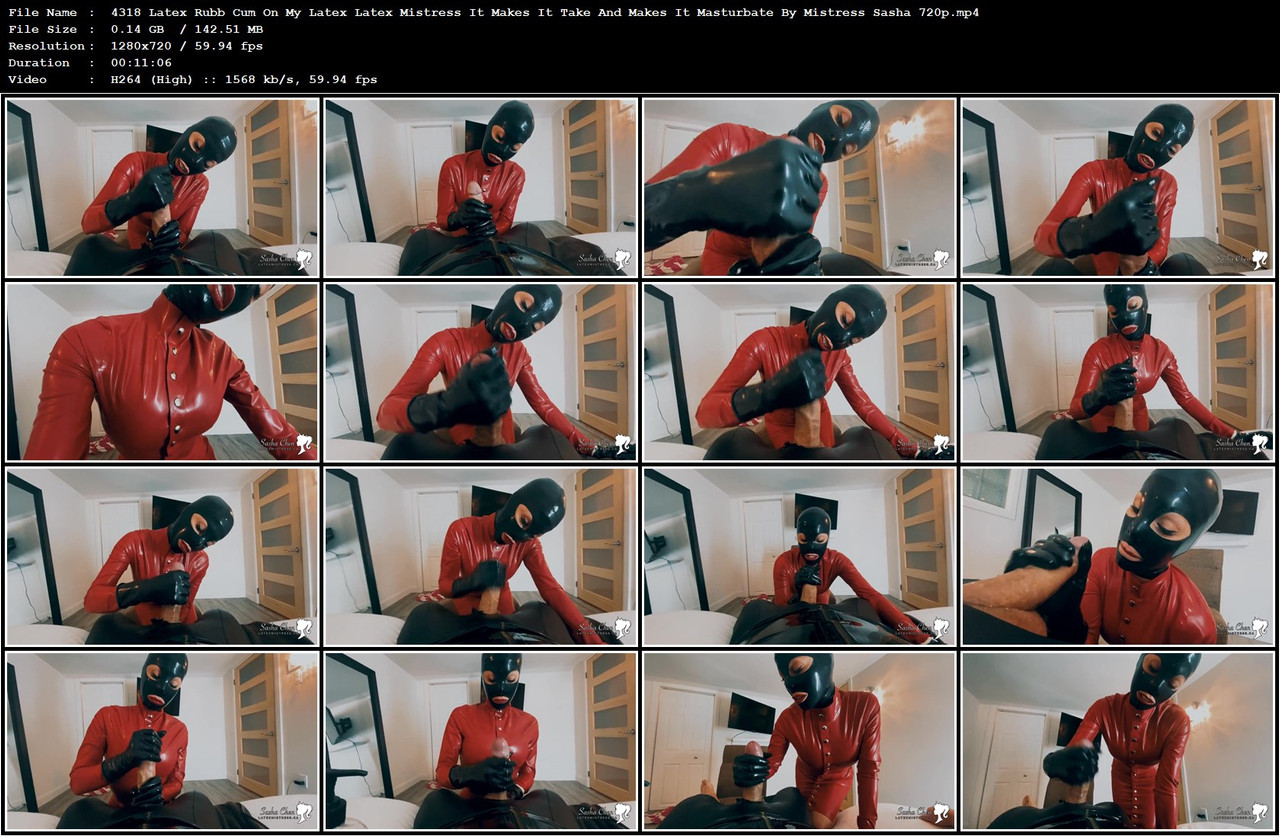 4318 Latex Rubb Cum On My Latex Latex Mistress It Makes It Take And Makes It Masturbate By Mistress