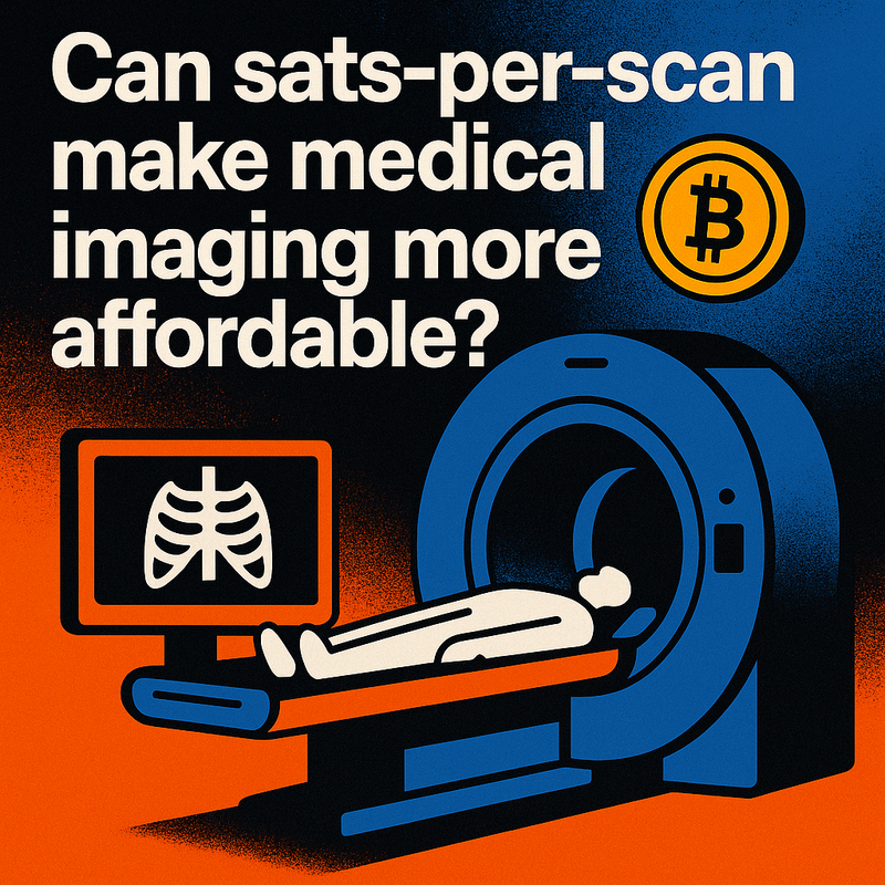 Can sats-per-scan make medical imaging more affordable?