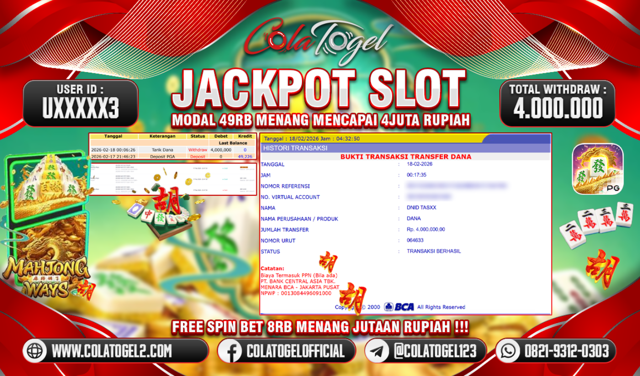 JACKPOT SLOT GACORR!!