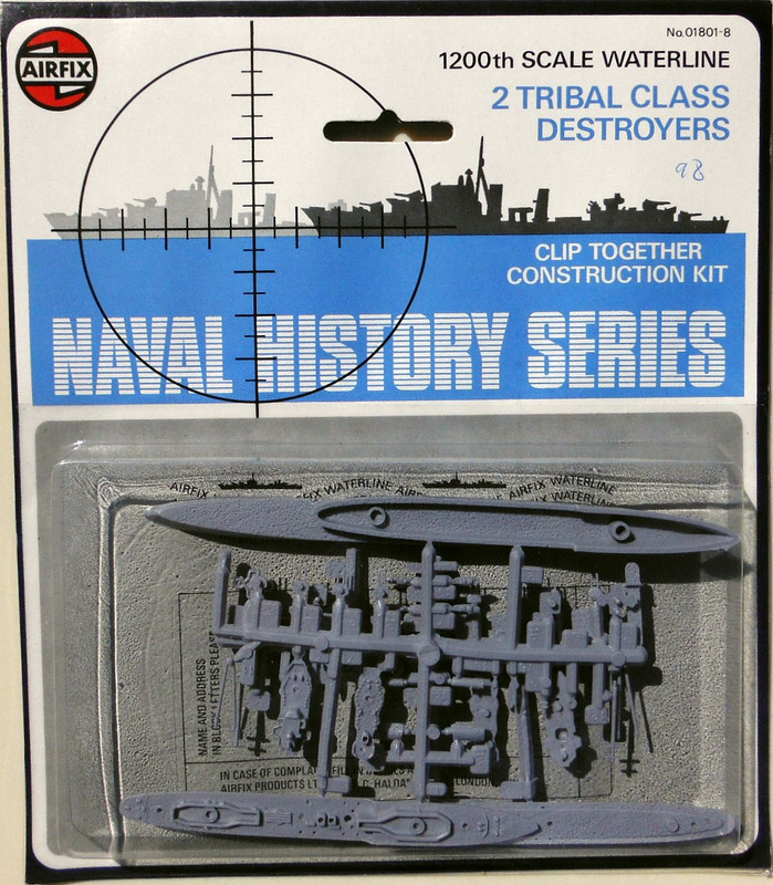 Airfix 1200 2 Tribal Class Destroyers (01801-8)