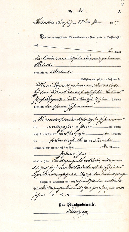 Janek 1917 AU Usc Pal Kośc